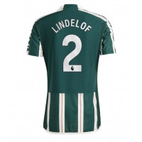 Fotballdrakt Herre Manchester United Victor Lindelof #2 Bortedrakt 2023-24 Kortermet